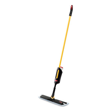 Rubbermaid® Commercial Light Commercial Spray Mop, 18" Wide Blue Head, 52" Steel Handle freeshipping - TVN Wholesale